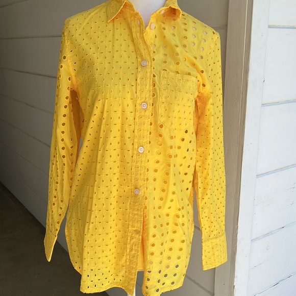 J CREW Eyelet Shirt - Picture 2 of 10